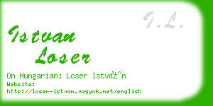 istvan loser business card